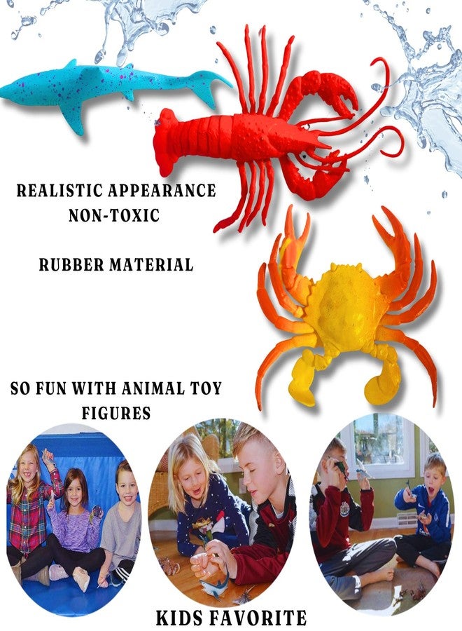 MALLEXO PVC Quality Sea Animals Toys for Kids 19PCs Mixed Fish Toy Animal Set Figure for Boys and Girls Birthday Gift Mid Size Ocean Creatures Figurine Toys for 3 & Above Years Old Children (UnderSea) - Image 5